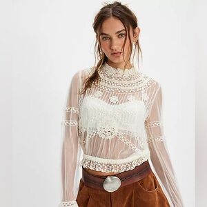 Free People Forever Romance Blouse
